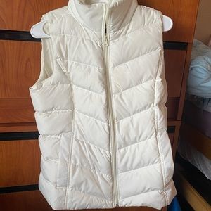 Women’s Lands End White Vest